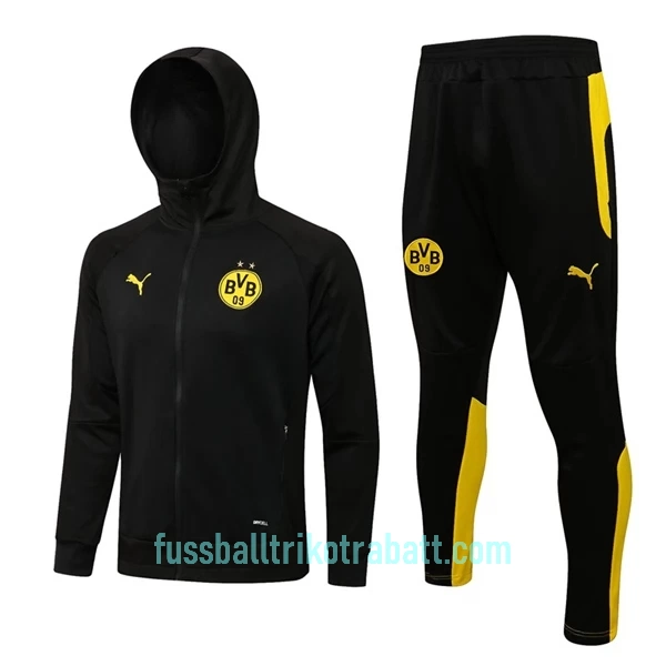 BVB Borussia Dortmund Trainingsjacke mit Kapuze 2022/23 Schwarze