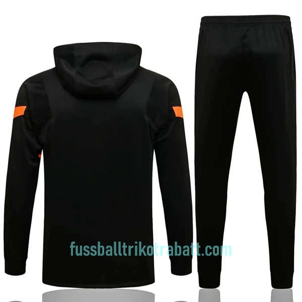 Chelsea Black Trainingsjacke mit Kapuze 2022/23 Orange