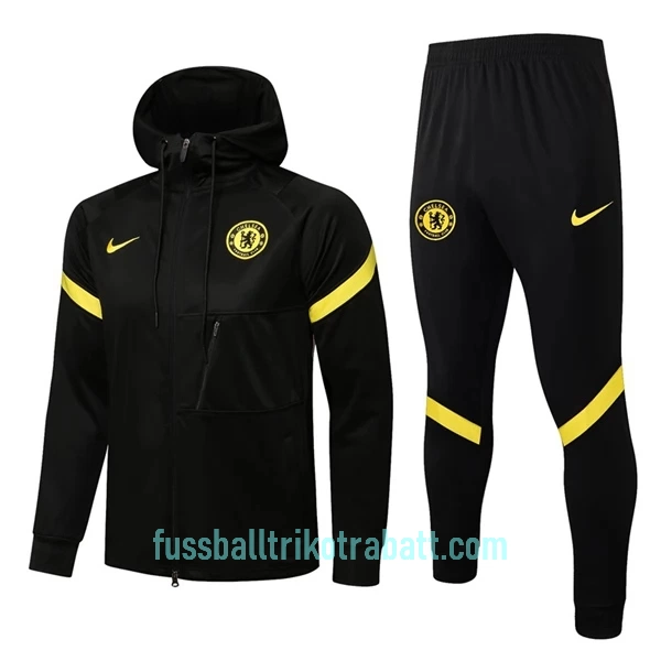 Chelsea Trainingsjacke mit Kapuze 2022/23 Schwarz-gelbe