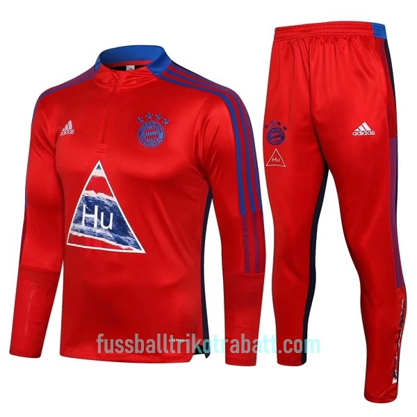 FC Bayern München Sweatshirts Anzüge Kinder 2022/23 Viertelreißverschluss Rot-Blau