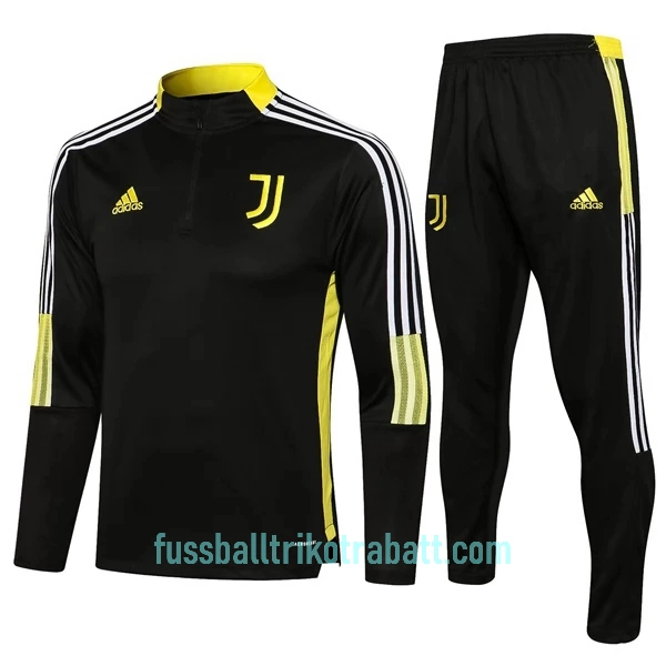 Juventus Turin Sweatshirts Anzüge Kinder 2022/23 Viertelreißverschluss Schwarze