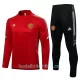 Manchester United Champions League Sweatshirts Anzüge 2022/23 Viertelreißverschluss Rot-Weiß