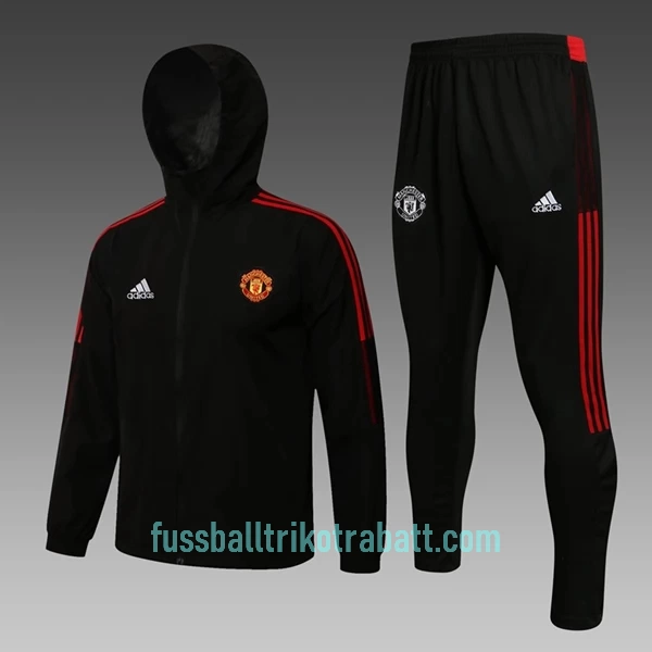 Manchester United Trainingsjacke Windrunner-Anzug 2022/23 Schwarze