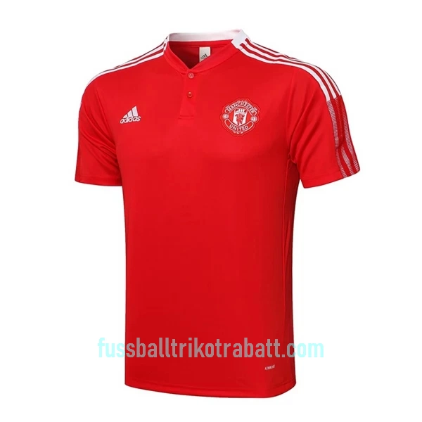 Manchester United Trainingspolo 2022/23 Rot-Weiß