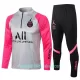 Paris Saint-Germain Sweatshirts Anzüge Kinder 2022/23 Viertelreißverschluss Hellgraue rosa