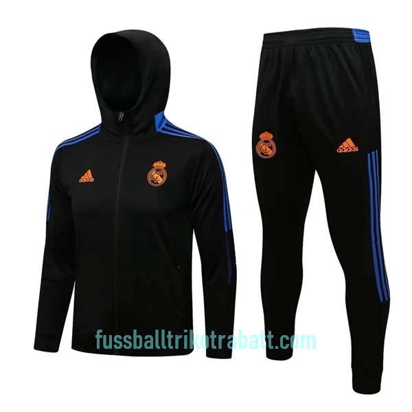 Real Madrid Trainingsjacke mit Kapuze 2022/23 Schwarz-Blau