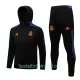 Real Madrid Trainingsjacke mit Kapuze 2022/23 Schwarz-Blau