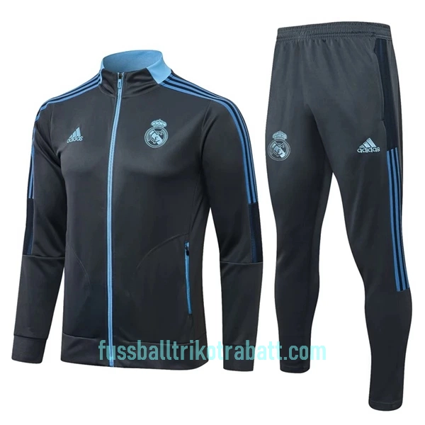 Real Madrid Trainingsjackenanzüge 2022/23 Dunkelgraue blaue