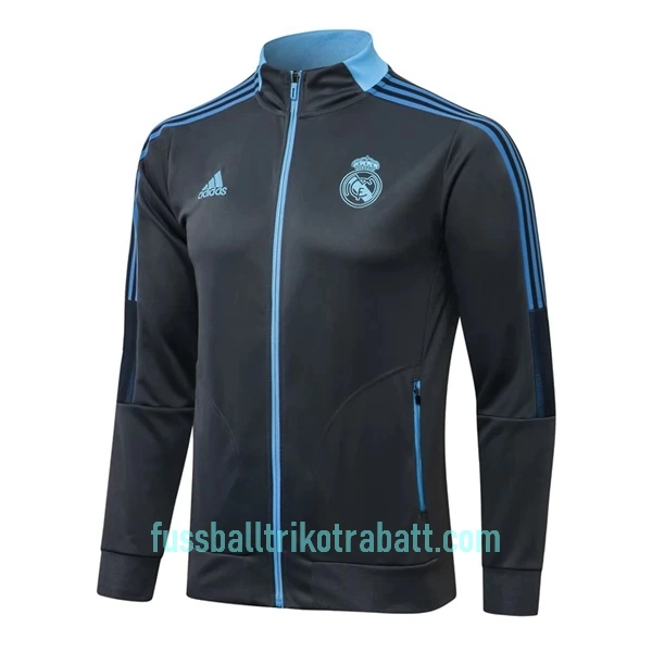 Real Madrid Trainingsjackenanzüge 2022/23 Dunkelgraue blaue