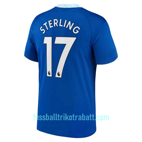 Günstige Chelsea Sterling 17 Herrentrikot Heim 2022/23 Kurzarm