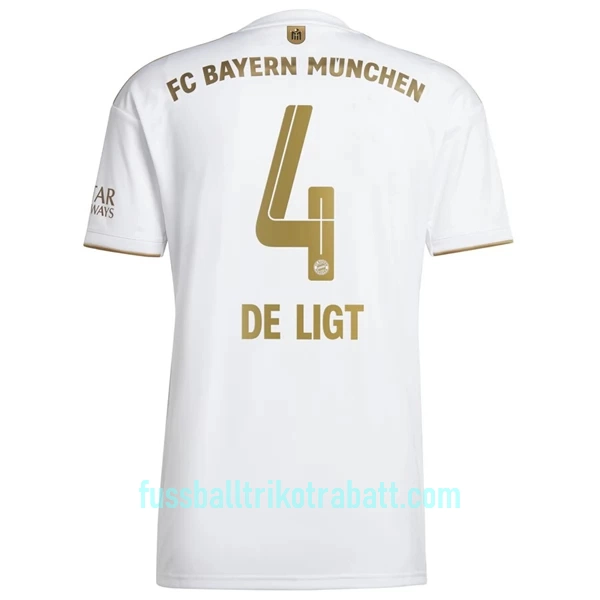 Günstige FC Bayern München De Ligt 4 Herrentrikot Auswärts 2022/23 Kurzarm