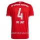 Günstige FC Bayern München De Ligt 4 Herrentrikot Heim 2022/23 Kurzarm