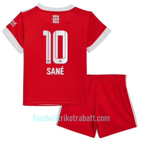 Günstige FC Bayern München Sane 10 Kindertrikot Heim 2022/23 Kurzarm