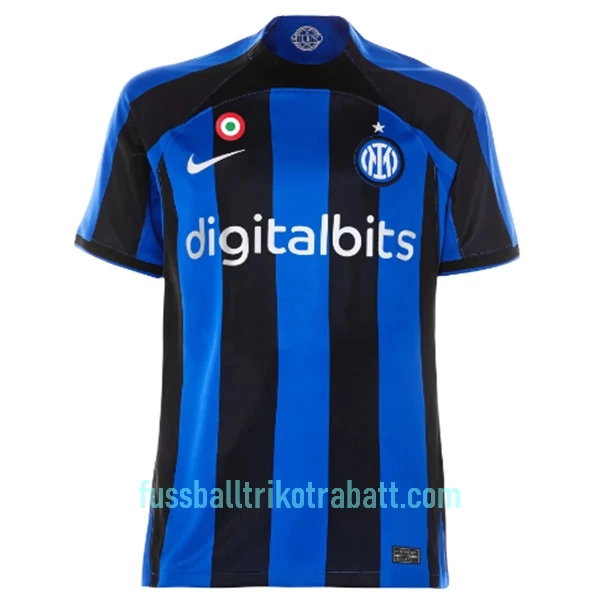 Günstige Inter Mailand Herrentrikot Heim 2022/23 Kurzarm