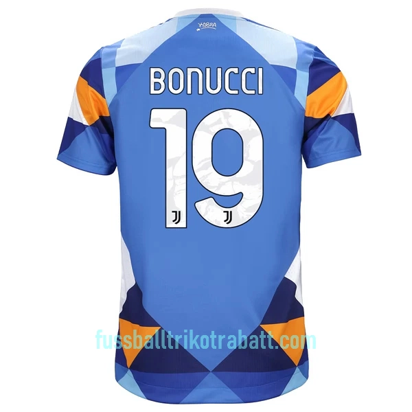 Günstige Juventus Turin Bonucci 19 Herrentrikot Vierte 2022/23 Kurzarm