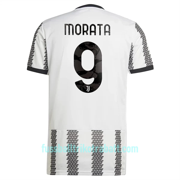 Günstige Juventus Turin Morata 9 Herrentrikot Heim 2022/23 Kurzarm