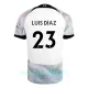 Günstige Liverpool Luis Diaz 23 Herrentrikot Auswärts 2022/23 Kurzarm