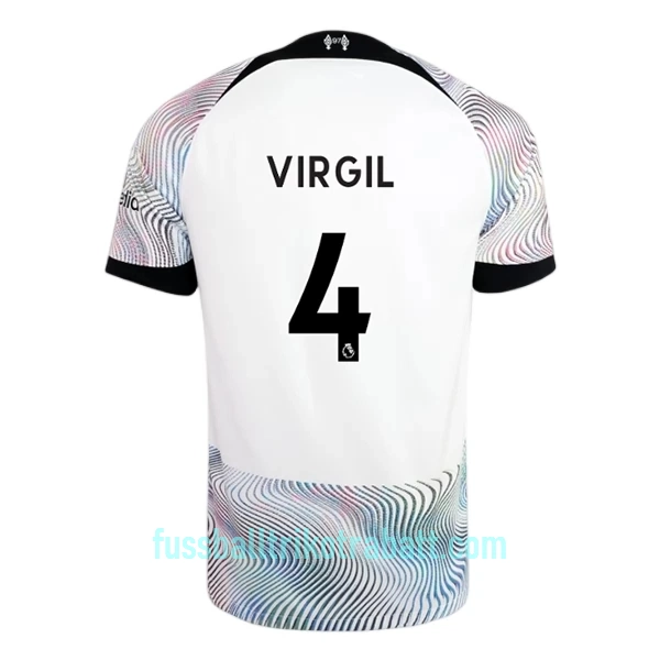 Günstige Liverpool Virgil 4 Herrentrikot Auswärts 2022/23 Kurzarm