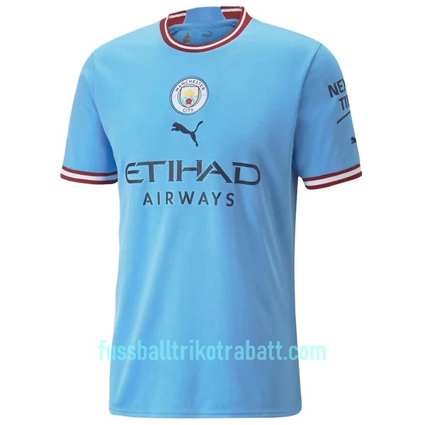 Günstige Manchester City Champions 22 Herrentrikot Heim 2022/23 Kurzarm