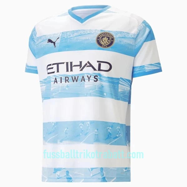 Günstige Manchester City Herrentrikot Heim 93_20 Jubiläum 2022/23 Kurzarm