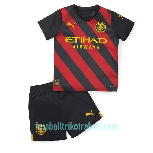 Günstige Manchester City Kindertrikot Auswärts 2022/23 Kurzarm