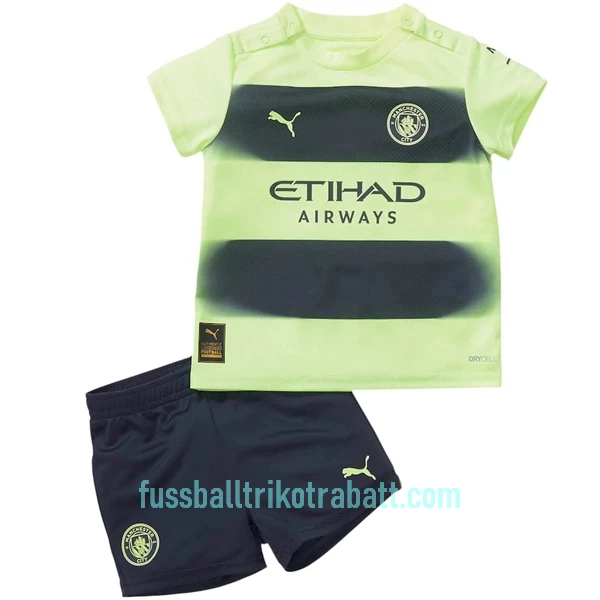 Günstige Manchester City Kindertrikot Ausweich 2022/23 Kurzarm