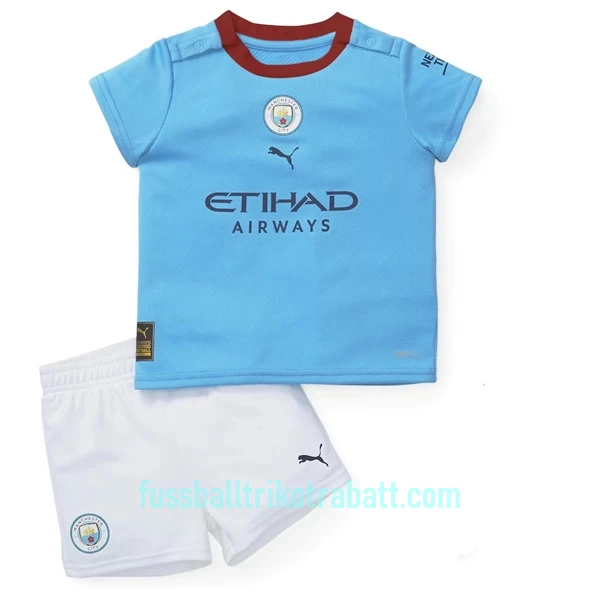 Günstige Manchester City Kindertrikot Heim 2022/23 Kurzarm