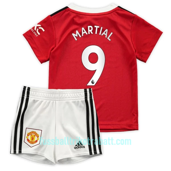 Günstige Manchester United Martial 9 Kindertrikot Heim 2022/23 Kurzarm