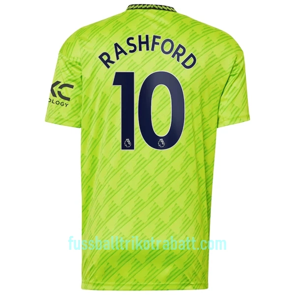 Günstige Manchester United Rashford 10 Herrentrikot Ausweich 2022/23 Kurzarm