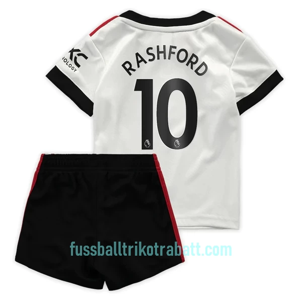 Günstige Manchester United Rashford 10 Kindertrikot Auswärts 2022/23 Kurzarm