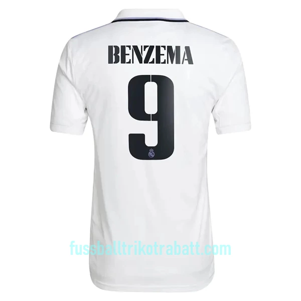 Günstige Real Madrid Benzema 9 Herrentrikot Heim 2022/23 Kurzarm