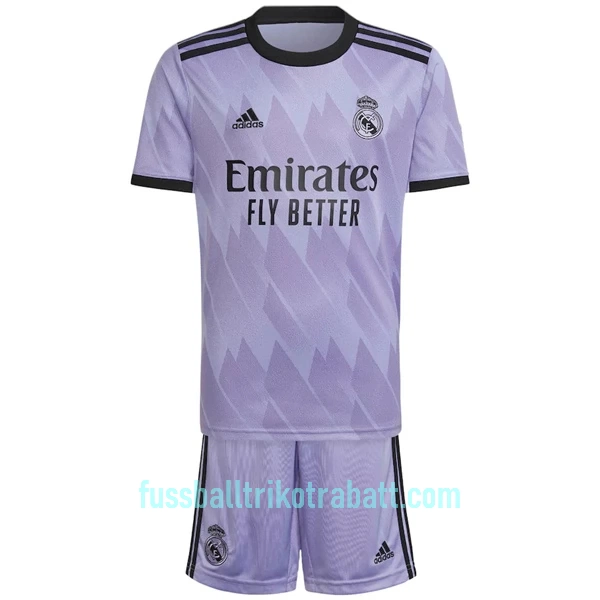 Günstige Real Madrid Kindertrikot Auswärts 2022/23 Kurzarm