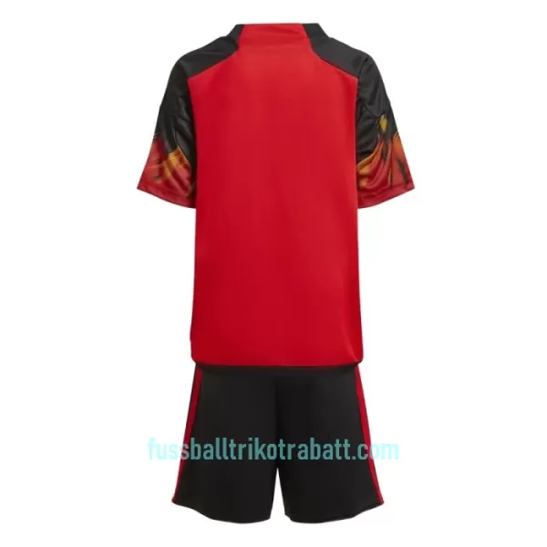 Günstige Belgien Kindertrikot Heim WM 2022 Kurzarm