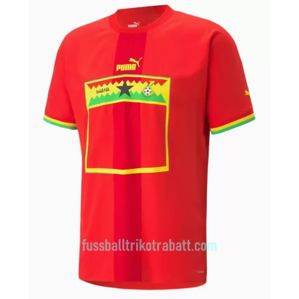 Günstige Ghana Herrentrikot Auswärts WM 2022 Kurzarm