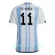 Günstige Argentinien Di Maria 11 Herrentrikot Heim WM 2022 Kurzarm
