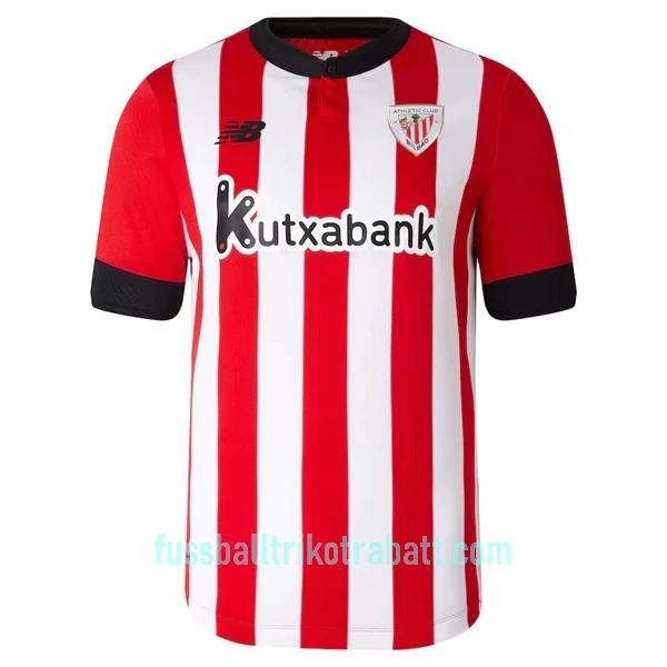 Günstige Athletic Bilbao Herrentrikot Heim 2022/23 Kurzarm