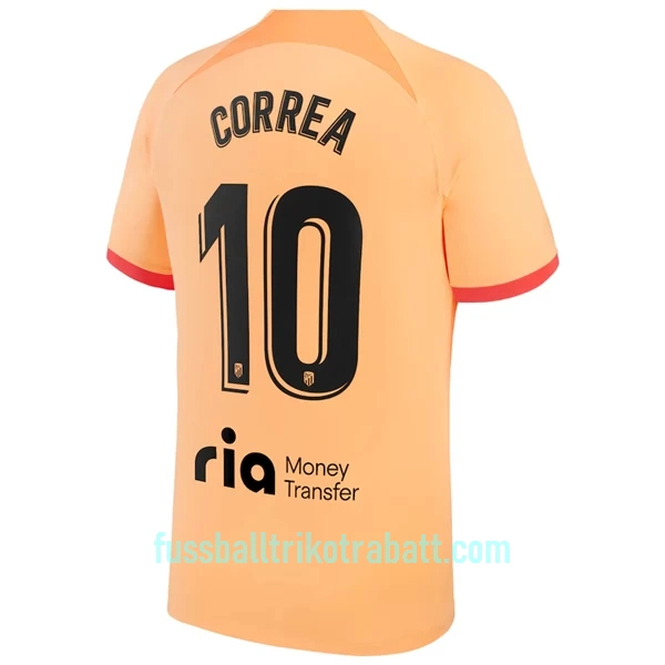 Günstige Atlético Madrid Correa 10 Herrentrikot Ausweich 2022/23 Kurzarm