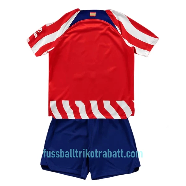 Günstige Atlético Madrid Kindertrikot Heim 2022/23 Kurzarm