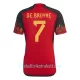Günstige Belgien De Bruyne 7 Herrentrikot Heim WM 2022 Kurzarm