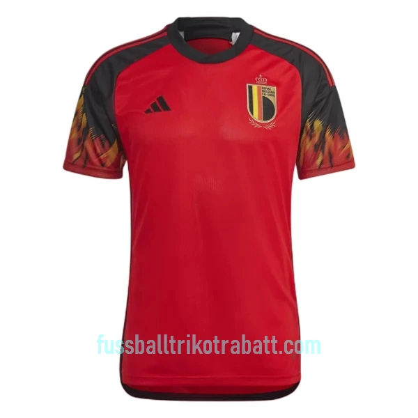 Günstige Belgien De Bruyne 7 Herrentrikot Heim WM 2022 Kurzarm