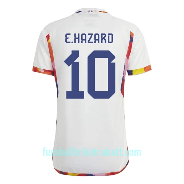 Günstige Belgien Hazard 10 Herrentrikot Auswärts WM 2022 Kurzarm