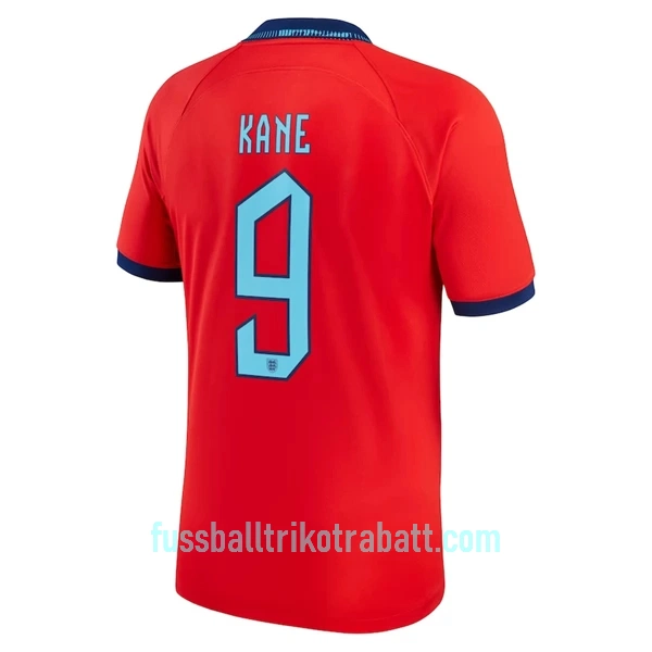 Günstige England Kane 9 Herrentrikot Auswärts WM 2022 Kurzarm