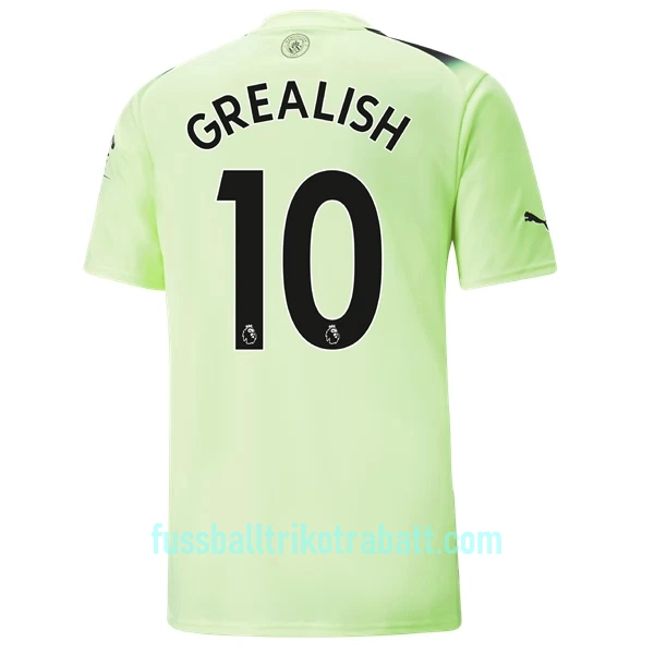 Günstige Manchester City Grealish 10 Herrentrikot Ausweich 2022/23 Kurzarm