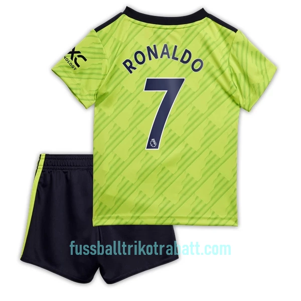 Günstige Manchester United Ronaldo 7 Kindertrikot Ausweich 2022/23 Kurzarm