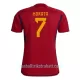 Günstige Spanien Morata 7 Herrentrikot Heim WM 2022 Kurzarm