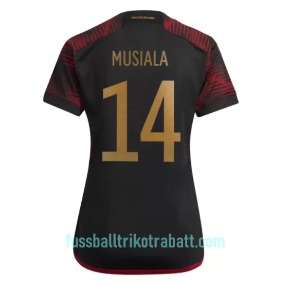 Günstige Deutschland Jamal Musiala 14 Damentrikot Auswärts WM 2022 Kurzarm