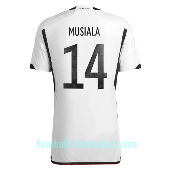 Günstige Deutschland Jamal Musiala 14 Herrentrikot Heim WM 2022 Kurzarm