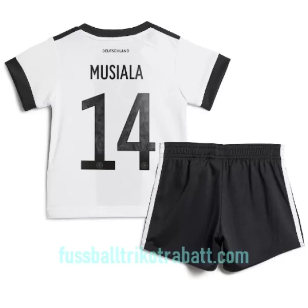 Günstige Deutschland Jamal Musiala 14 Kindertrikot Heim WM 2022 Kurzarm
