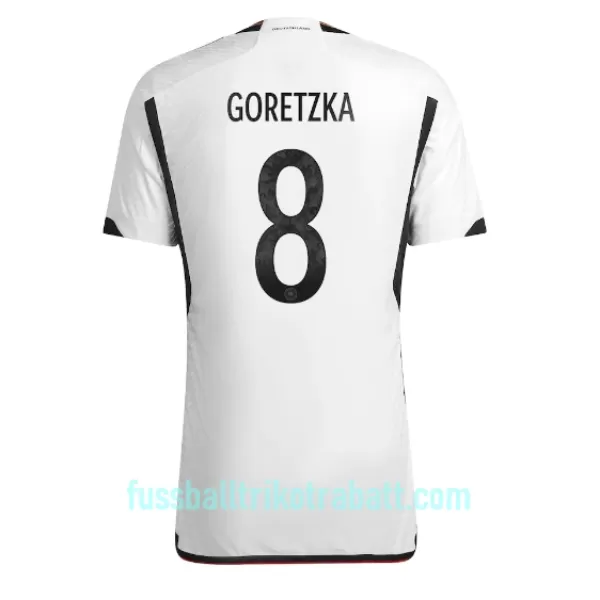 Günstige Deutschland Leon Goretzka 8 Herrentrikot Heim WM 2022 Kurzarm