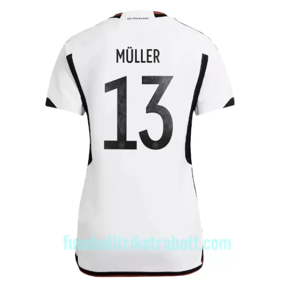 Günstige Deutschland Thomas Muller 13 Damentrikot Heim WM 2022 Kurzarm
